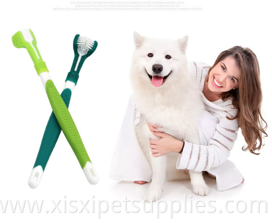 3D Double Sided Pet Dog Cleaning Toothbrush for Dogs